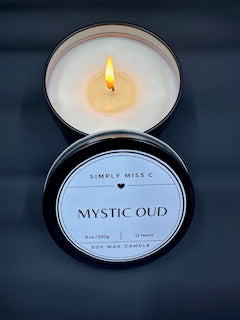 Simply Miss C Quite Flame : Mystic Oud Soy  Candle